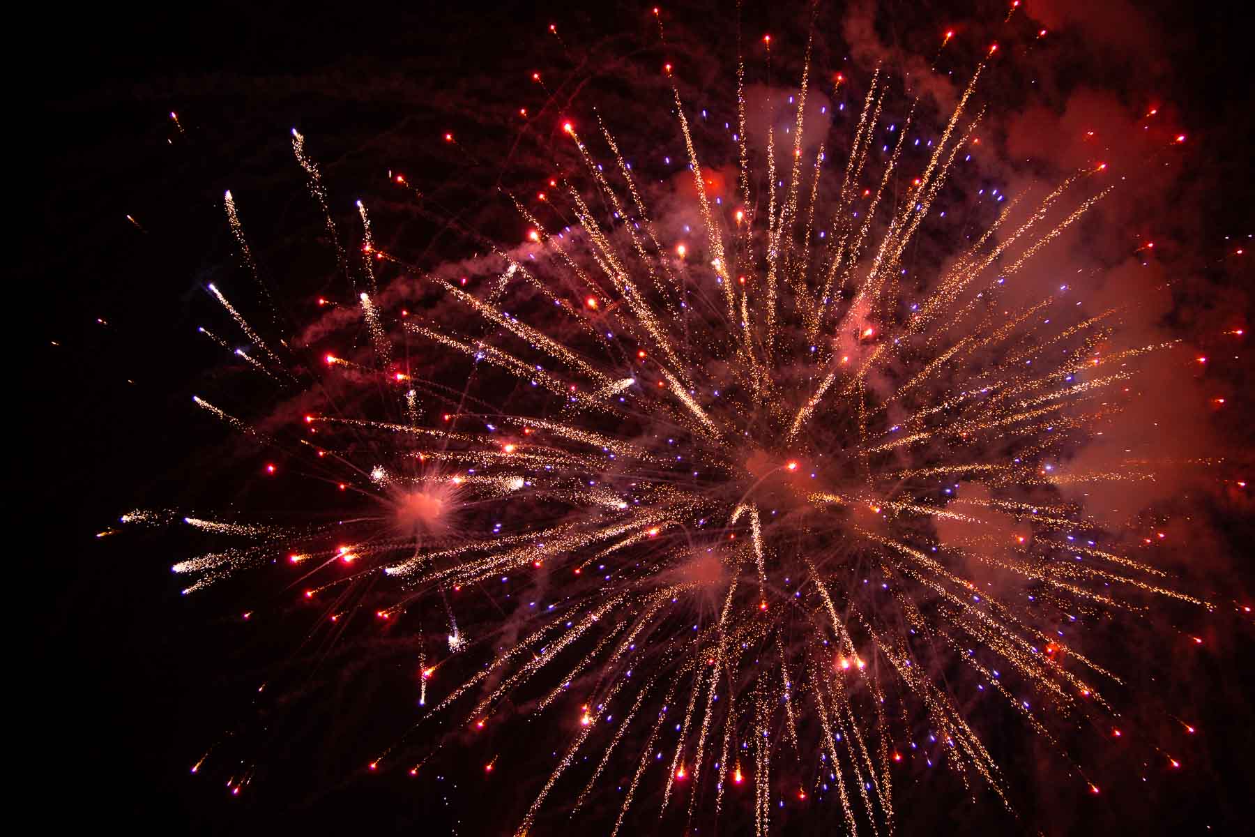 Firework display at the 2nd Annual City of Lincoln Fireworks Extravaganza